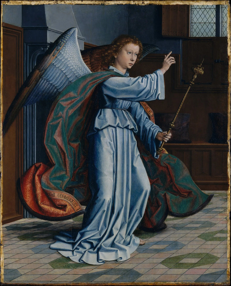 Müjdeci Cebrail Arhangeli - Cervara Altar Panosu - Gérard David