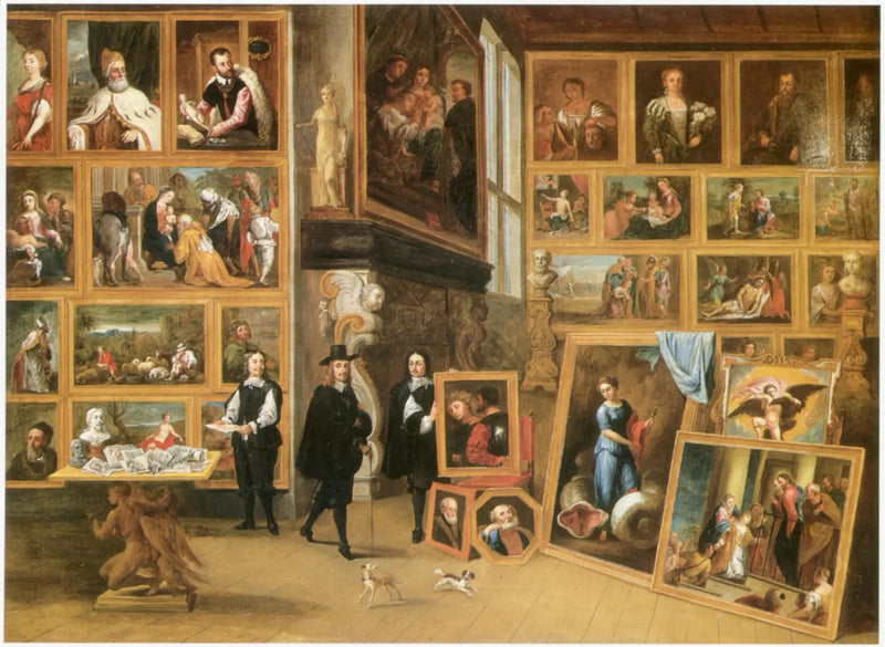 Brüksel'deki galerisinde Arşidük Léopold-Guillaume - David Teniers genç