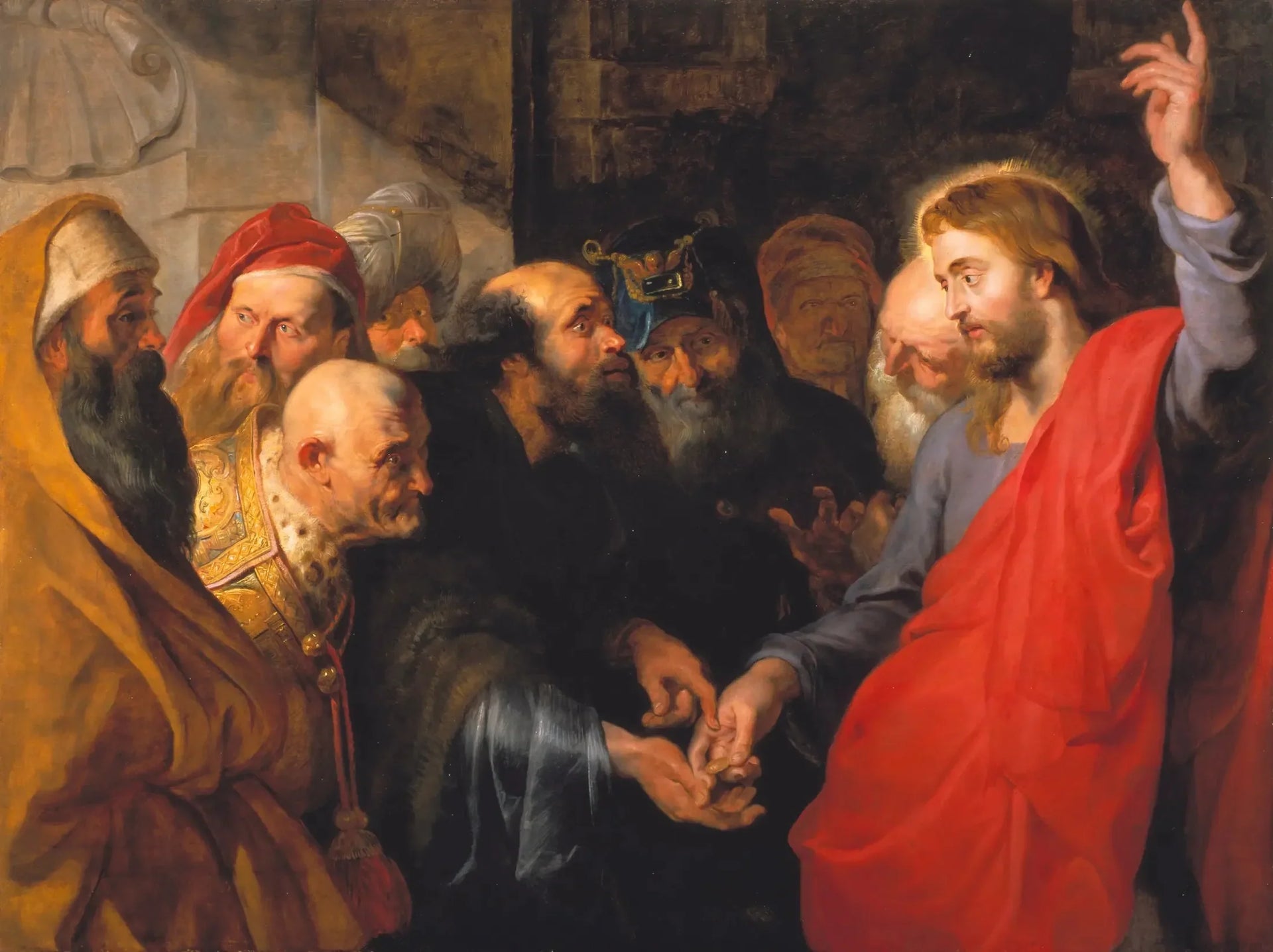 L'argent du tribut - Peter Paul Rubens image 1 reproduction de peinture à l’huile