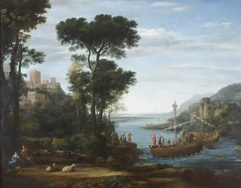 Aeneas'ın Pallanteum'a Varışı - Claude Lorrain