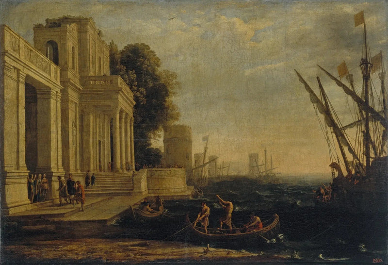 Ulysses'in Lycomède Kralının Sarayına Varışı - Claude Lorrain