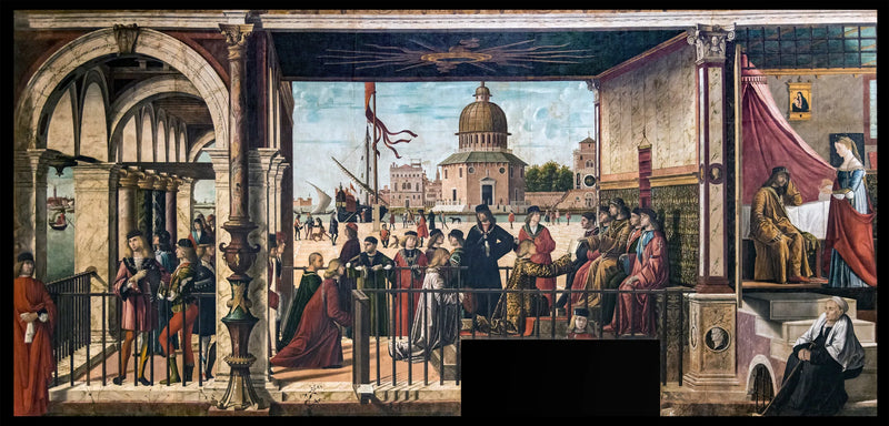 İngiliz Büyükelçilerin Bretanya Kralı'nın Sarayına Varışı - Vittore Carpaccio