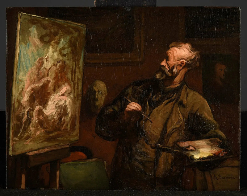 Sanatçı Mezarın Yanına Koyma - Honoré Daumier