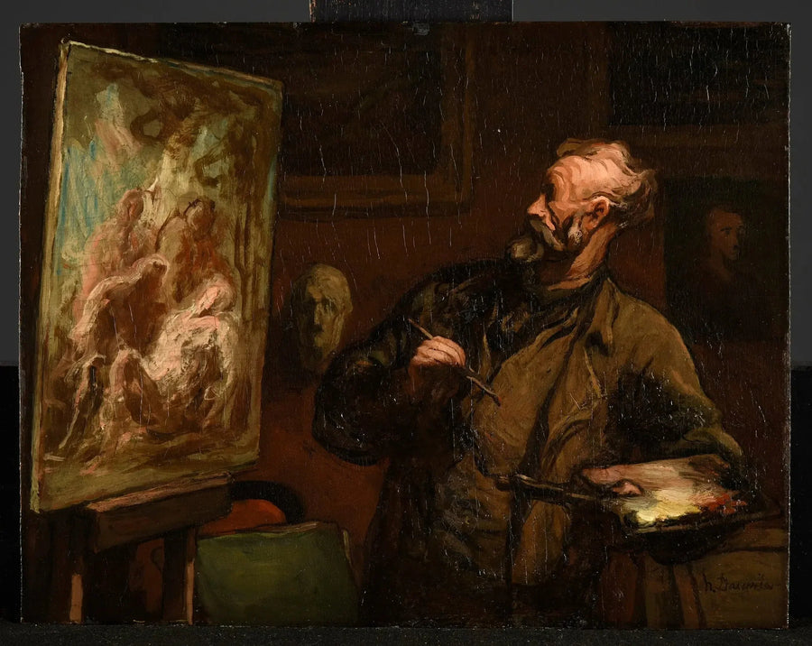 Sanatçı Mezarın Yanına Koyma - Honoré Daumier