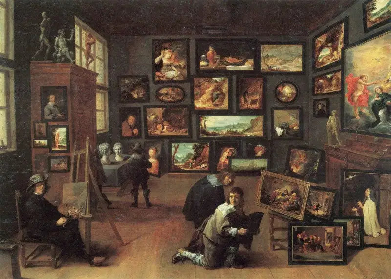 Sanatçı atölyesinde - David Teniers genç