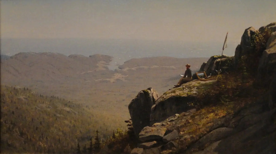Mount Desert, Maine'de Çizen Sanatçı - Sanford Robinson Gifford