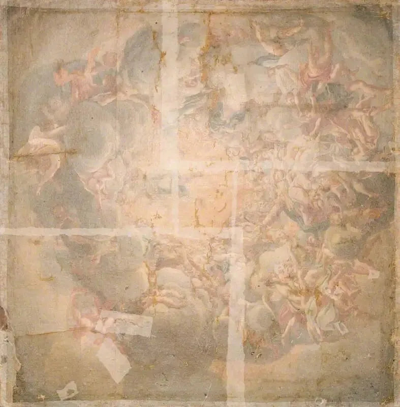 Meryem Ana'nın Yükselişi (Parma Katedrali kubbesinin fresk reprodüksiyonu) - Antonio da Correggio