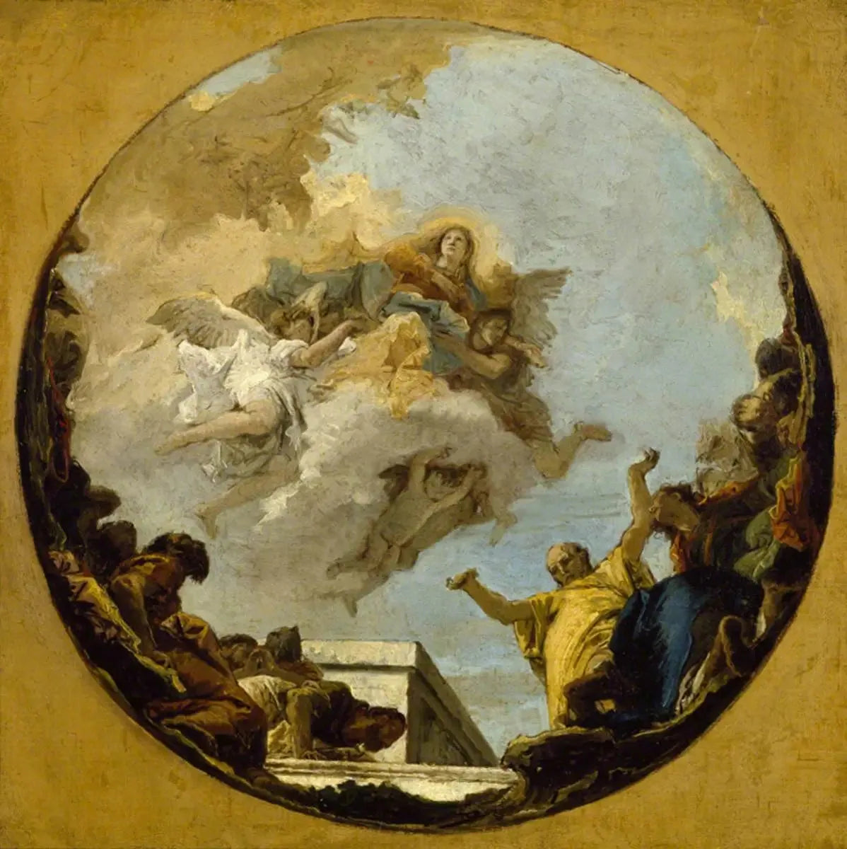 L'Assomption de la Vierge - Giovanni Battista Tiepolo image 1 tableau peint à l’huile sur toile