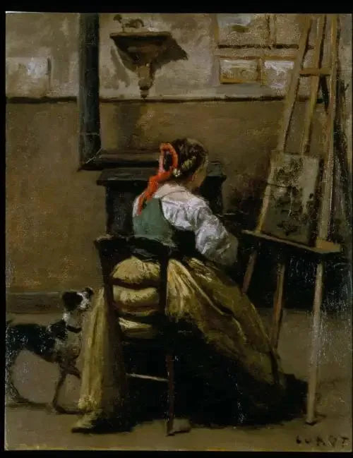 Corot Atölyesi - Jean-Baptiste Camille Corot