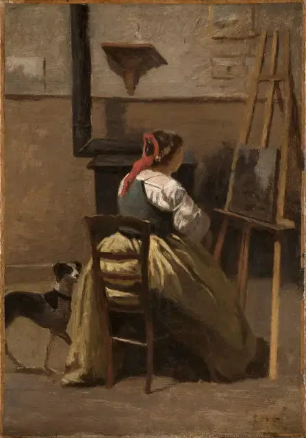 Corot Atölyesi - Jean-Baptiste Camille Corot