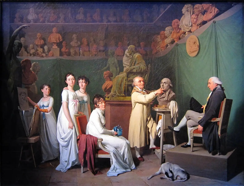Houdon Atölyesi - Louis-Léopold Boilly