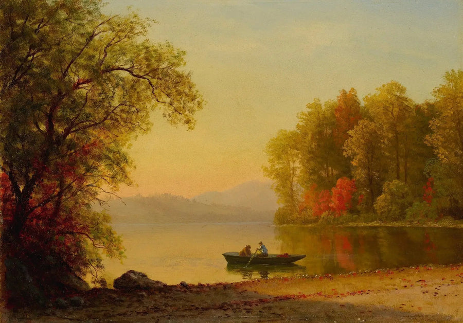 Sonbahar Göl Üzerinde - Albert Bierstadt