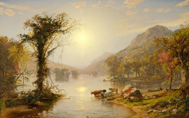 Greenwood Gölü üzerindeki Sonbahar - Jasper Francis Cropsey
