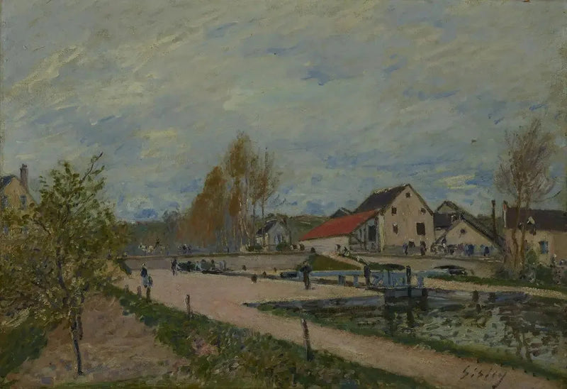 Moret-sur-Loing'deki Bourgogne Kilidi - Alfred Sisley