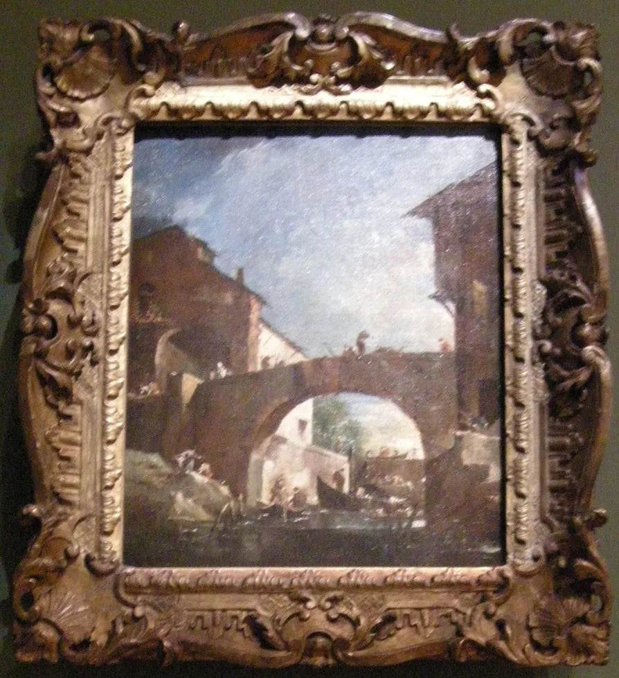 Dolo kanalı üzerindeki Dolo barajı: Capriccio - Francesco Guardi