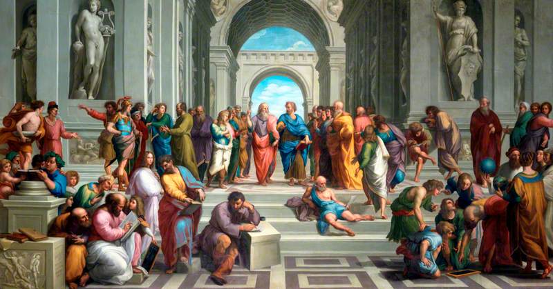 L'École d'Athènes (d'après Raphaël) - Anton Raphael Mengs image 1 reproduction artisanale de tableau
