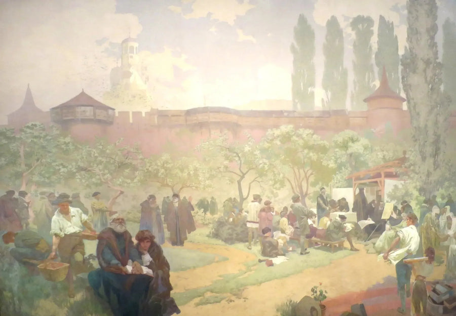 Ivančice'deki Kardeşlik Okulu - Alphonse Mucha