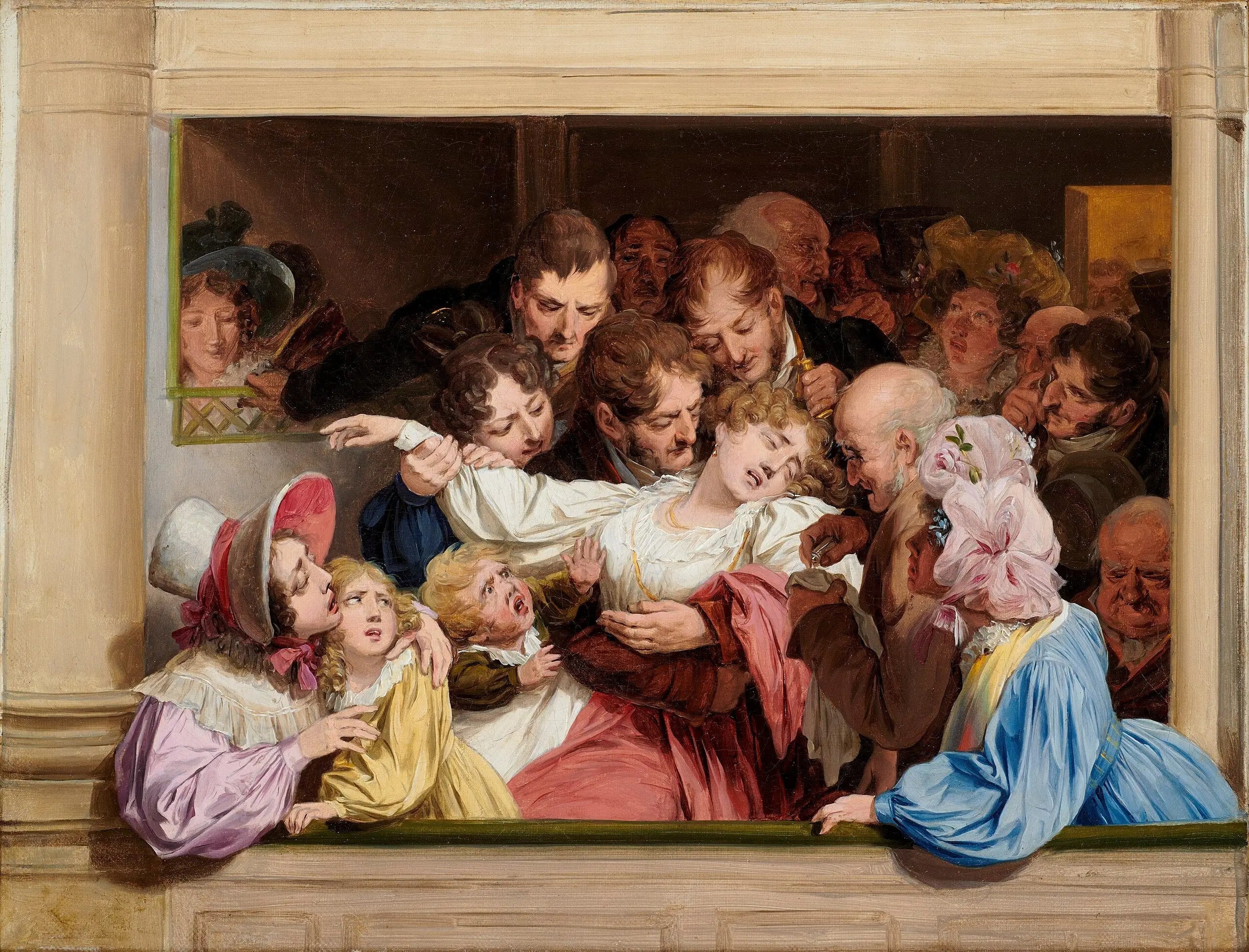 L'effet du mélodrame - Louis-Léopold Boilly image 1 reproduction artisanale de tableau