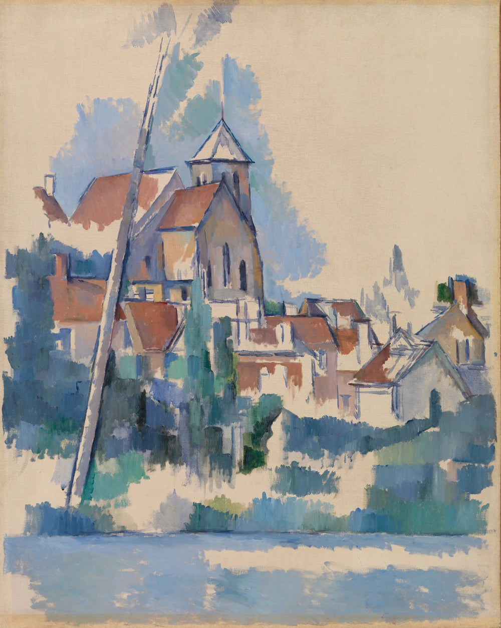 L'Église de Montigny-sur-Loing - Paul Cézanne image 1 copie de tableau peinte à la main