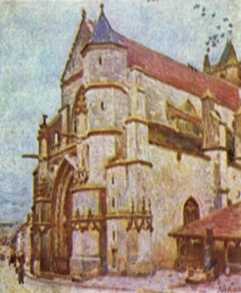 Moret Kilisesi, öğleden sonra - Alfred Sisley