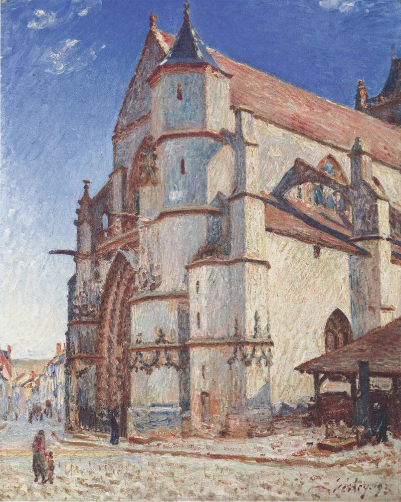Moret Kilisesi Sabah Güneşi - Alfred Sisley
