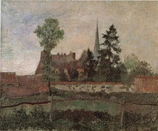 Éragny Kilisesi ve Malikanesi - Camille Pissarro