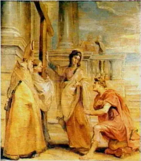 İmparator Konstantin Gerçek Haçı Yüceltiyor - Peter Paul Rubens