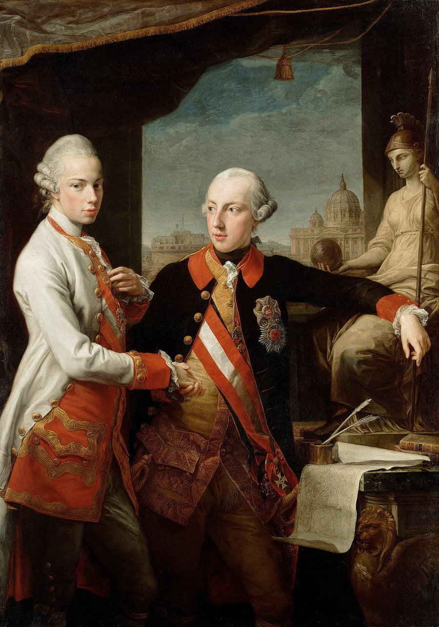 Joseph II İmparatoru ve Toskana Büyük Dükü Pietro Leopoldo - Pompeo Batoni