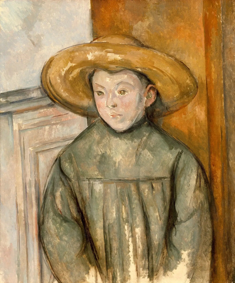 Hasır Şapkalı Çocuk - Paul Cézanne