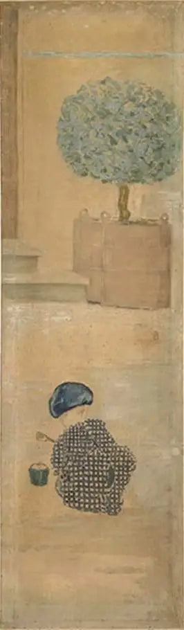 Kumdan Kale Yapan Çocuk - Pierre Bonnard