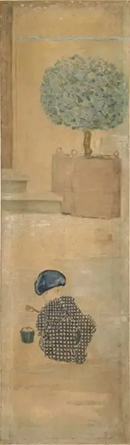 Kumdan Kale Yapan Çocuk - Pierre Bonnard