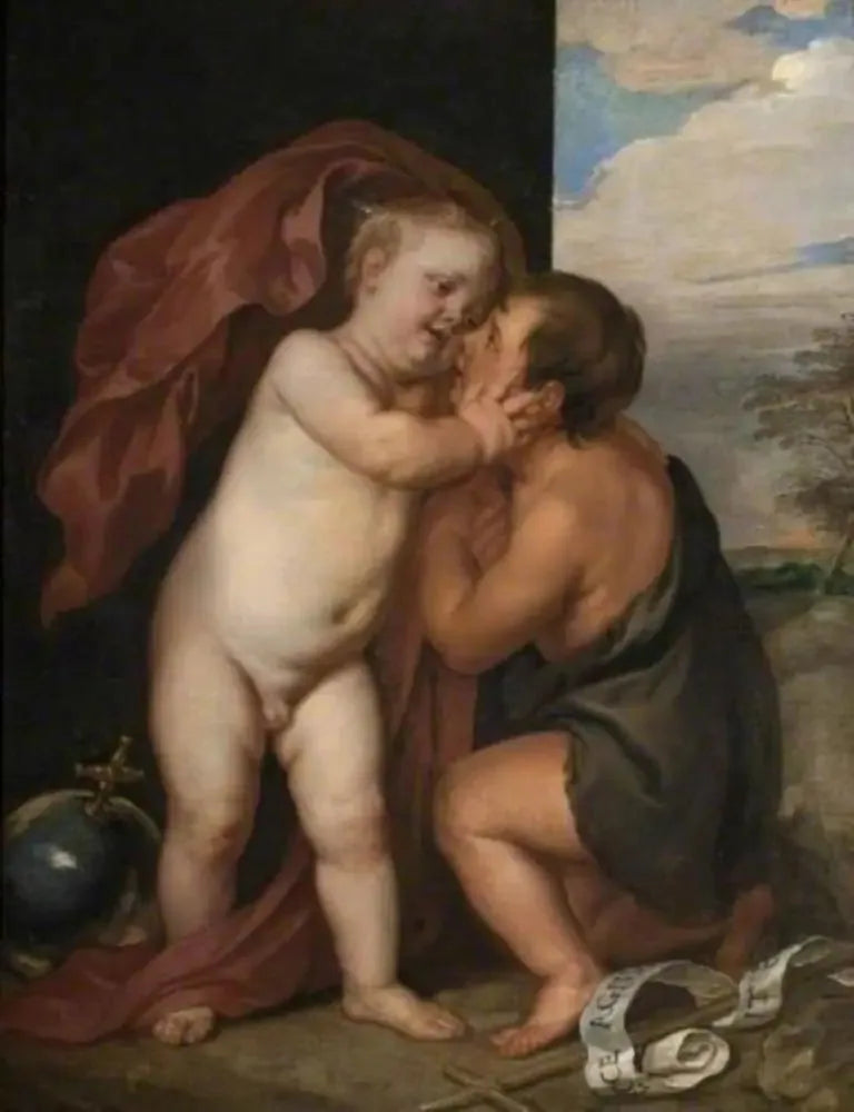 İsa Çocuk ve Aziz Yuhanna - Antoine van Dyck