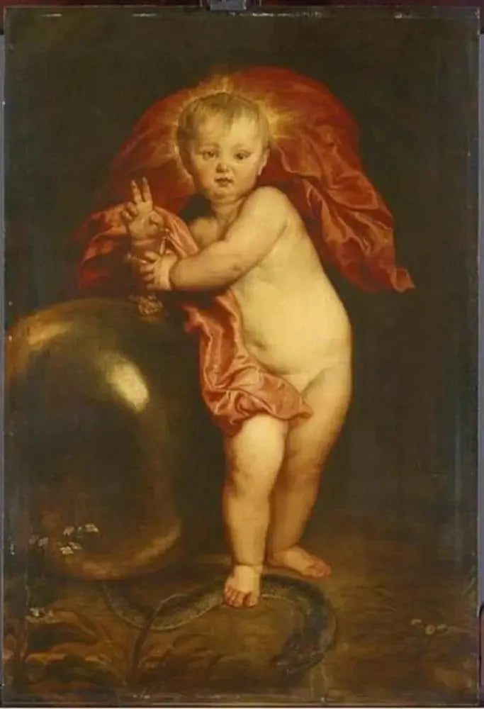 İsa Çocuk Mesih Kurtarıcı olarak - Antoine van Dyck