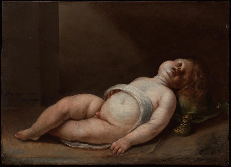 Uyuyan İsa Çocuk - Artemisia Gentileschi