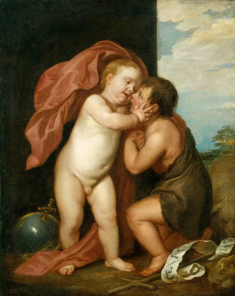 İsa Çocuk ve Vaftizci Yahya - Antoine van Dyck
