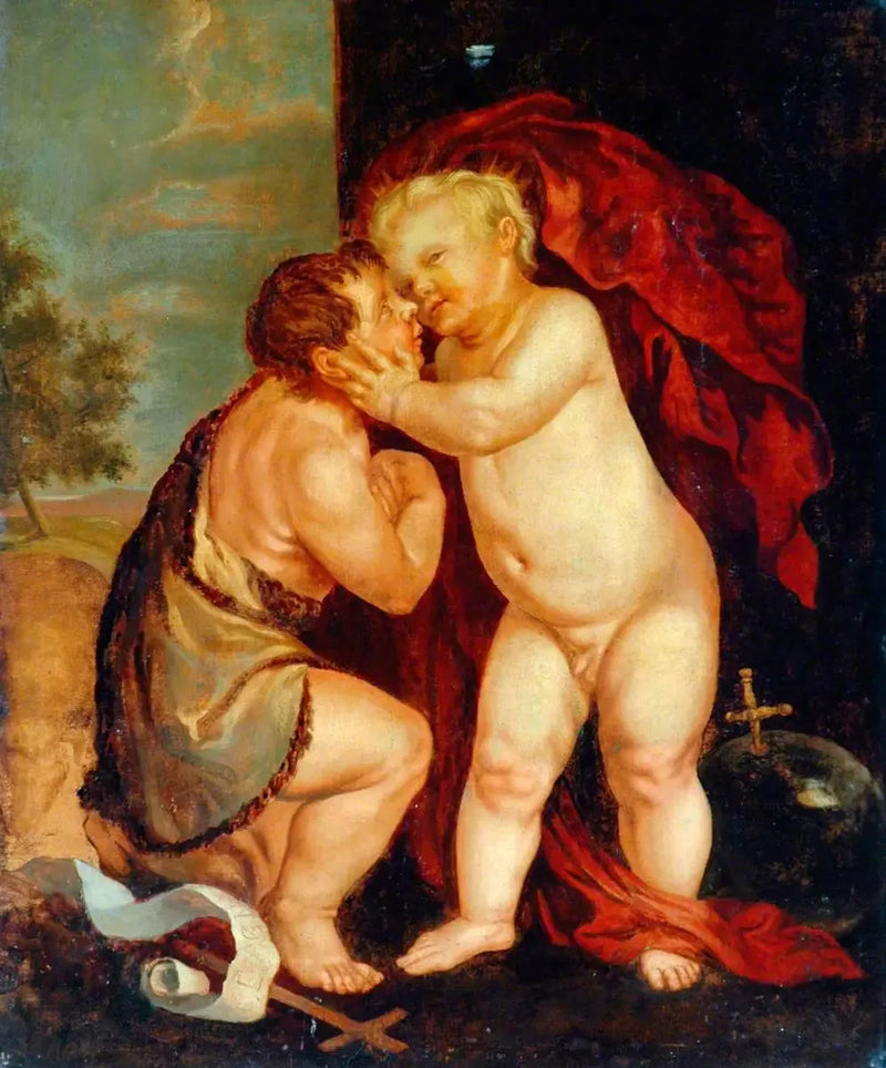 İsa Çocuk ve Vaftizci Yahya - Antoine van Dyck
