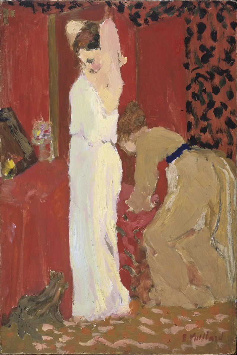 L'Essaiage ; Actrice dans sa loge - Édouard Vuillard