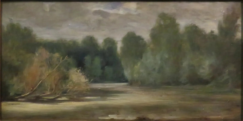 Louroux yakınındaki gölet - Eugène Delacroix