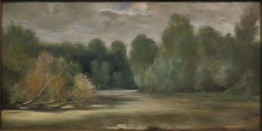 Louroux yakınındaki gölet - Eugène Delacroix