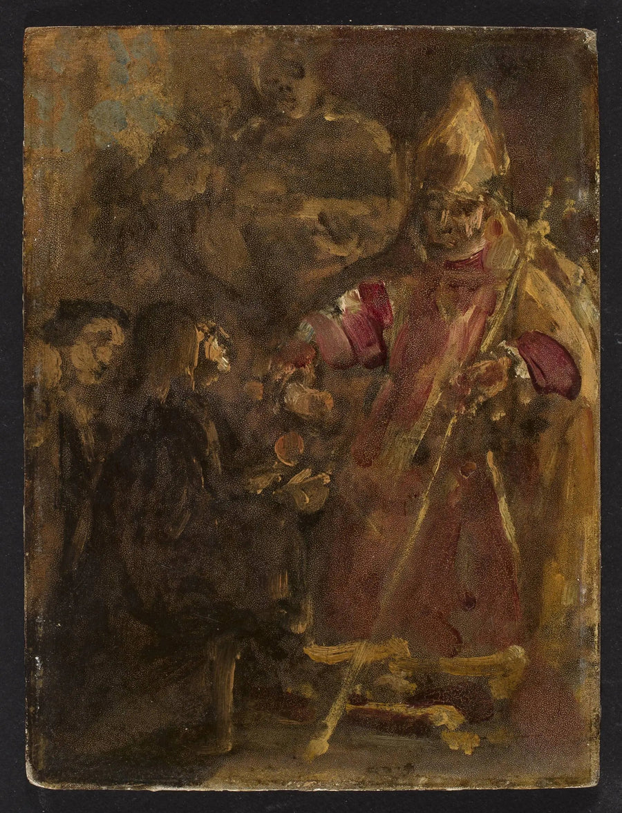 Lubrański Piskoposu Poznań Kilise Akademisi'ni kuruyor, taslak - Jan Matejko