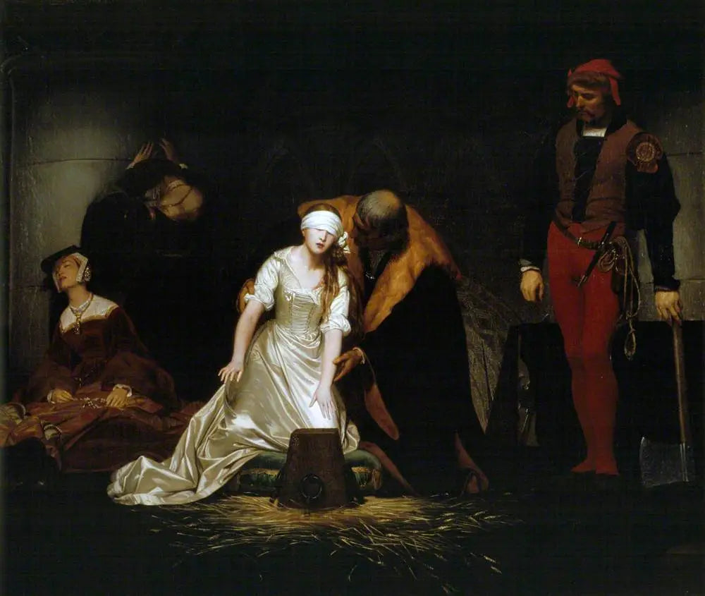 L'exécution de Lady Jane Grey - Paul Delaroche image 1 reproduction de peinture à l’huile