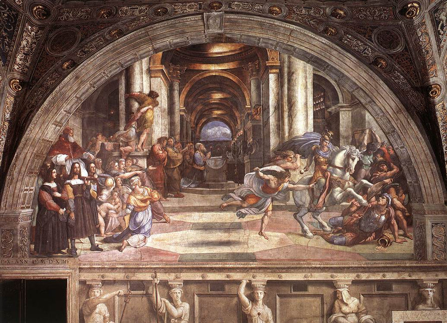 L'Expulsion d'Héliodore du Temple - Raphaël Sanzio