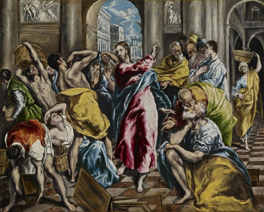 Tapınaktan Tüccarların Kovulması - El Greco