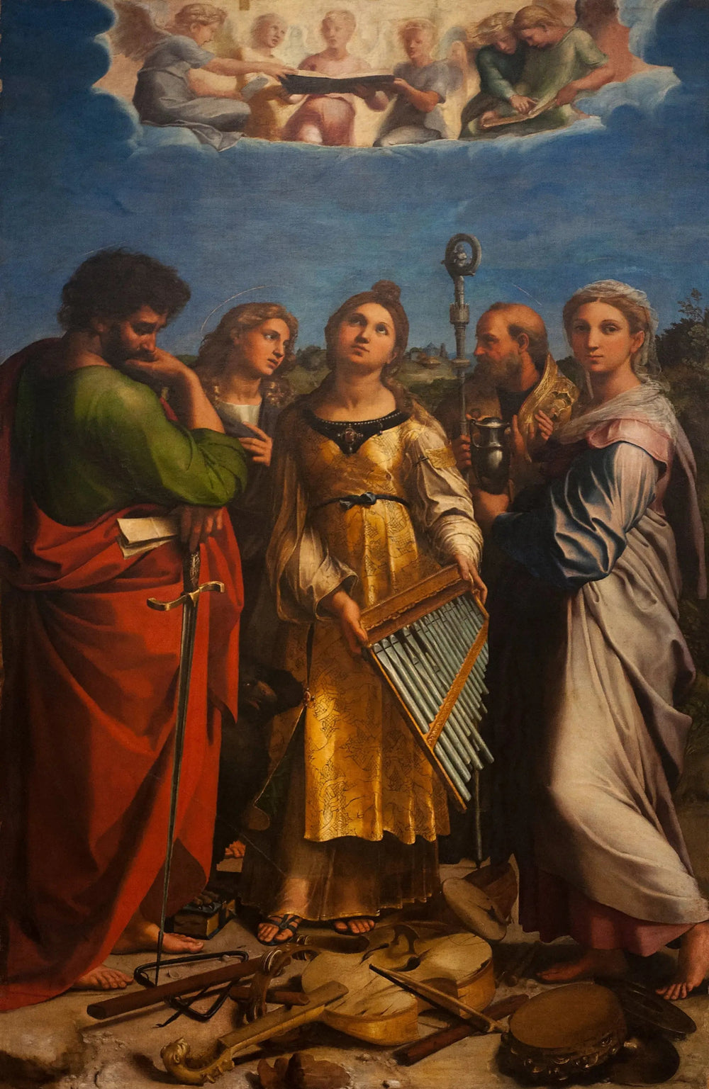 L'Extase de sainte Cécile - Raphaël Sanzio image 1 copie peinte à la main à l’huile