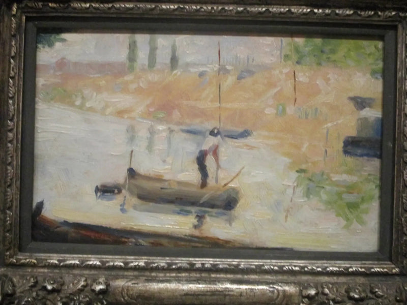 Bir teknedeki adam - Georges Seurat