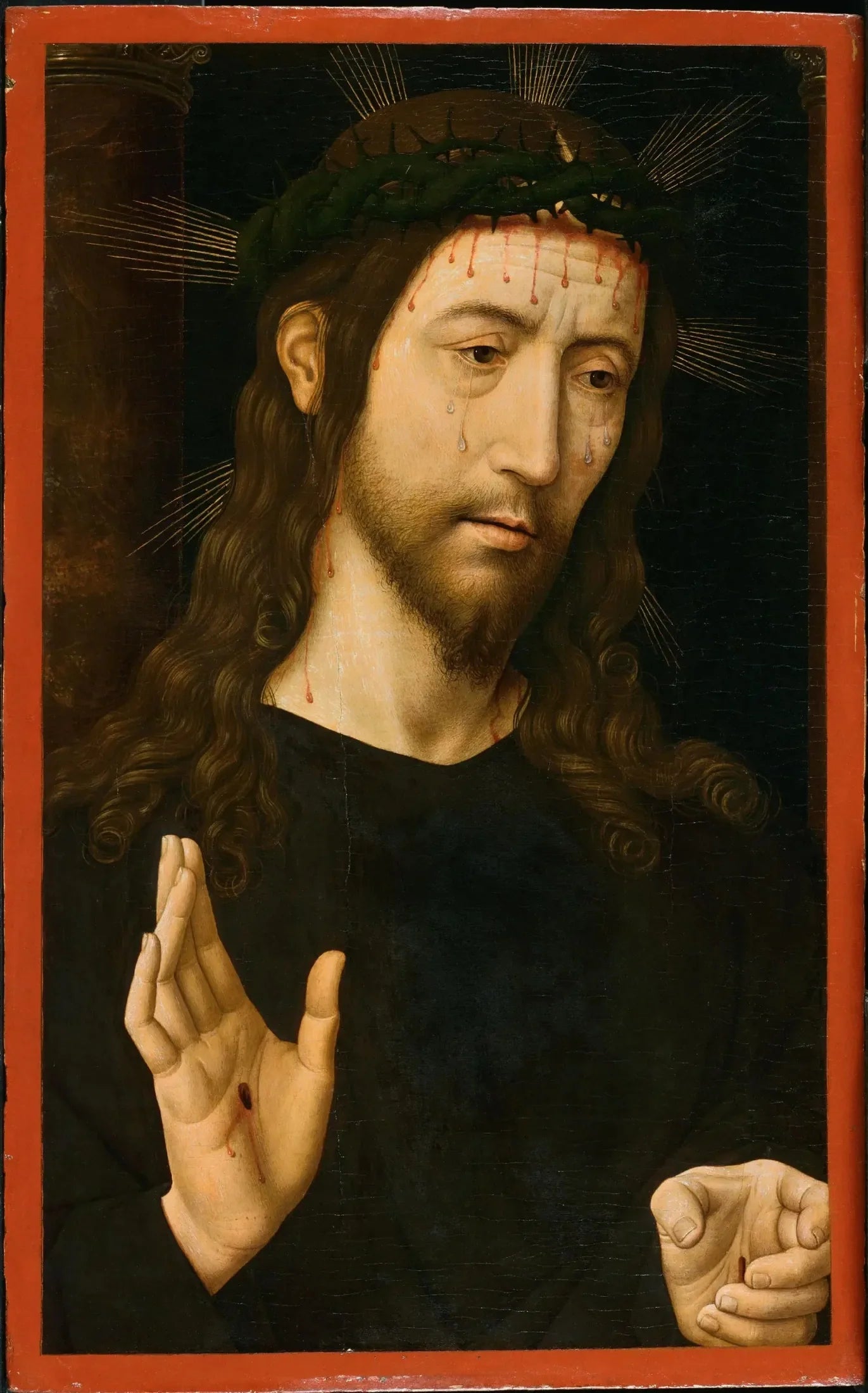 L'Homme de Douleurs (Le Christ couronné d'épines) - Domenico Ghirlandaio image 1 reproduction de peinture à l’huile