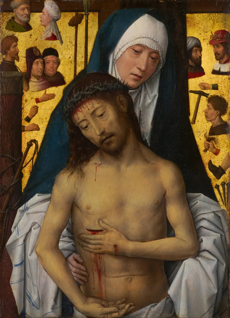 İçindeki Acıların Adamı, Meryem'in Kollarında - Hans Memling