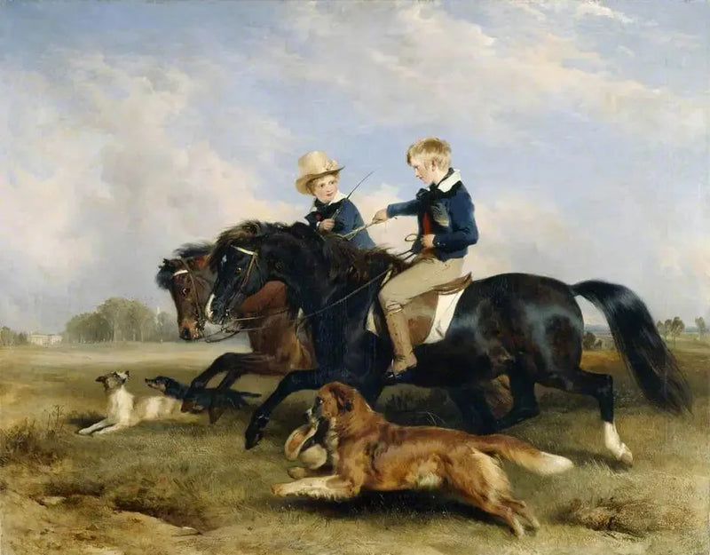 Saygıdeğer E. S. Russell ve kardeşi - Edwin Henry Landseer