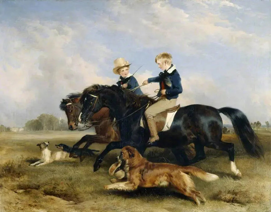 Saygıdeğer E. S. Russell ve kardeşi - Edwin Henry Landseer