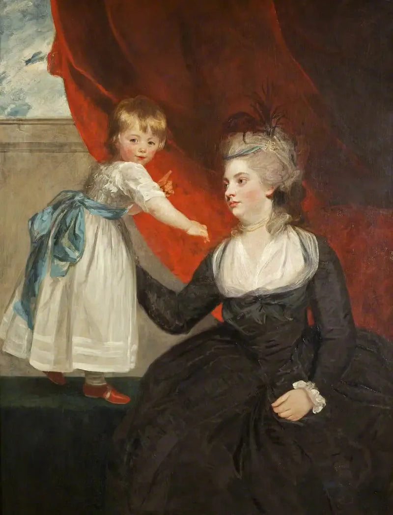 Saygıdeğer Frances Courtenay, Lady Honywood (1763 doğumlu) ve kızı - Joshua Reynolds